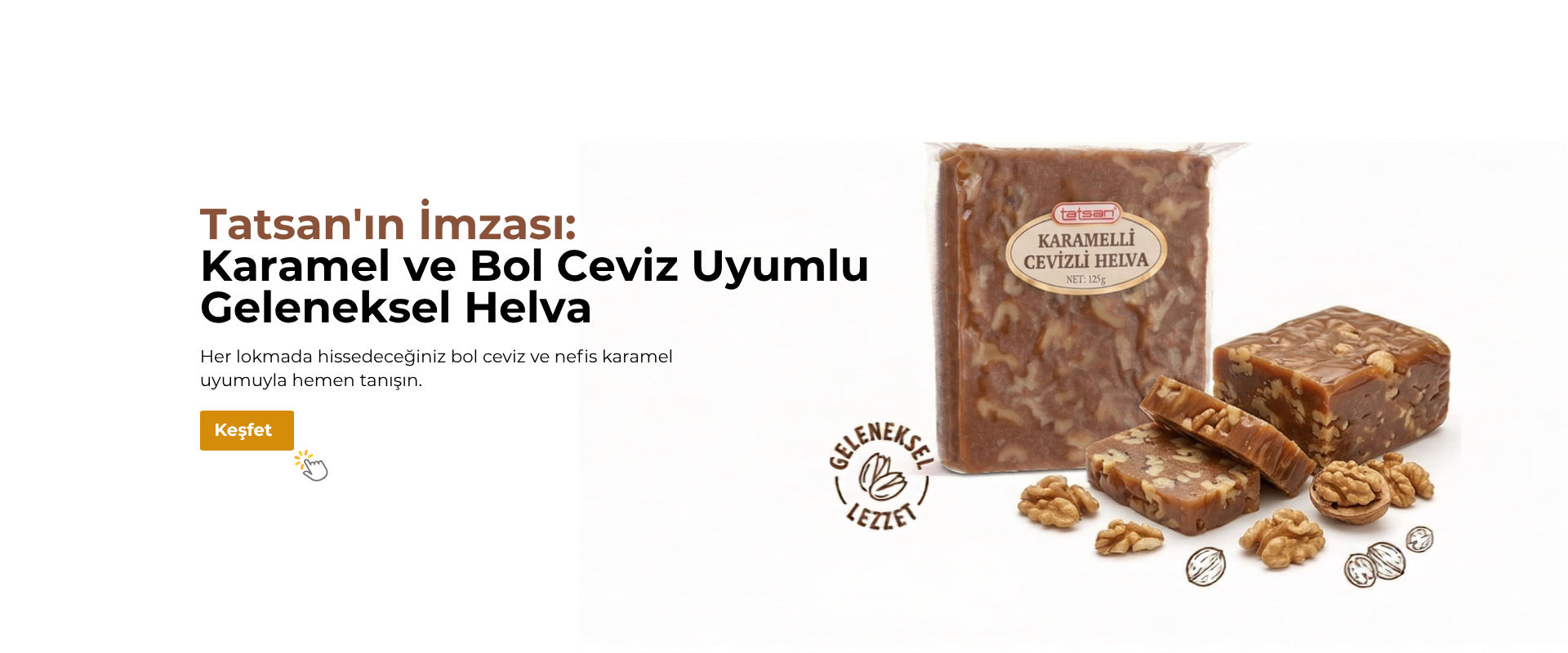 tatsan karamelli cevizli helva